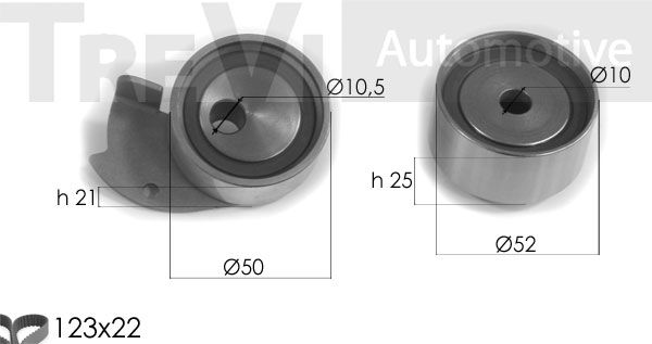 TREVI AUTOMOTIVE paskirstymo diržo komplektas KD1377